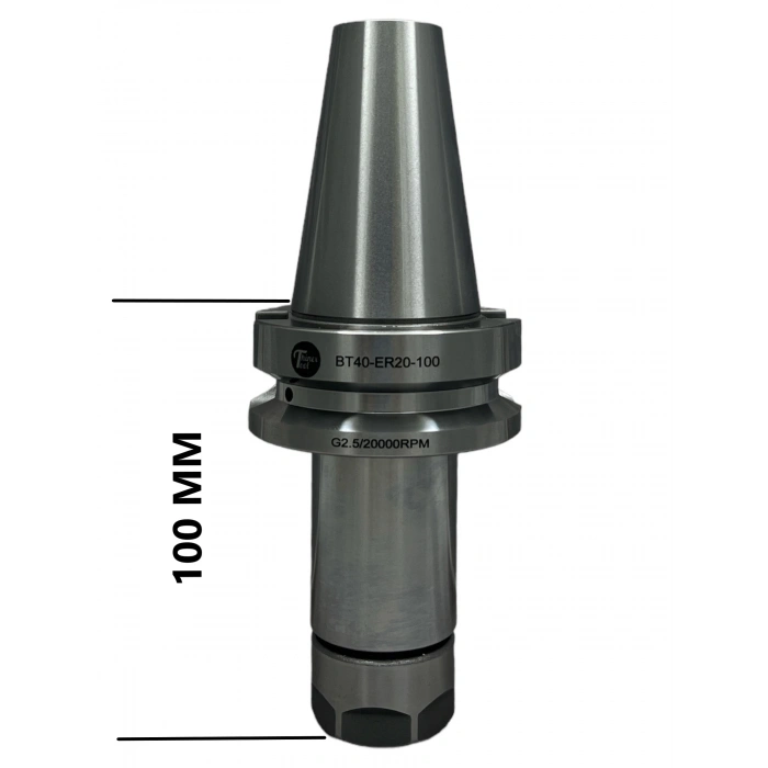 BT40 ER20 - 100 Pens Başlığı Er Tip Pens Tutucu Başlık 20.000 devir balans alınmıştır