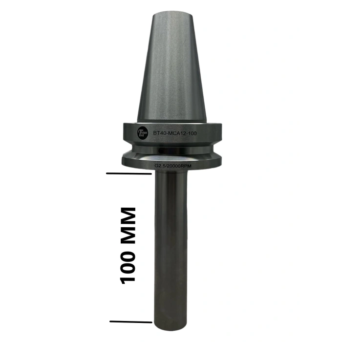 BT40 MCA12 - 100 BOY VİDALI TUTUCU M12X100 BOY VİDALI TUTUCU 20.000 devir balans alınmıştır