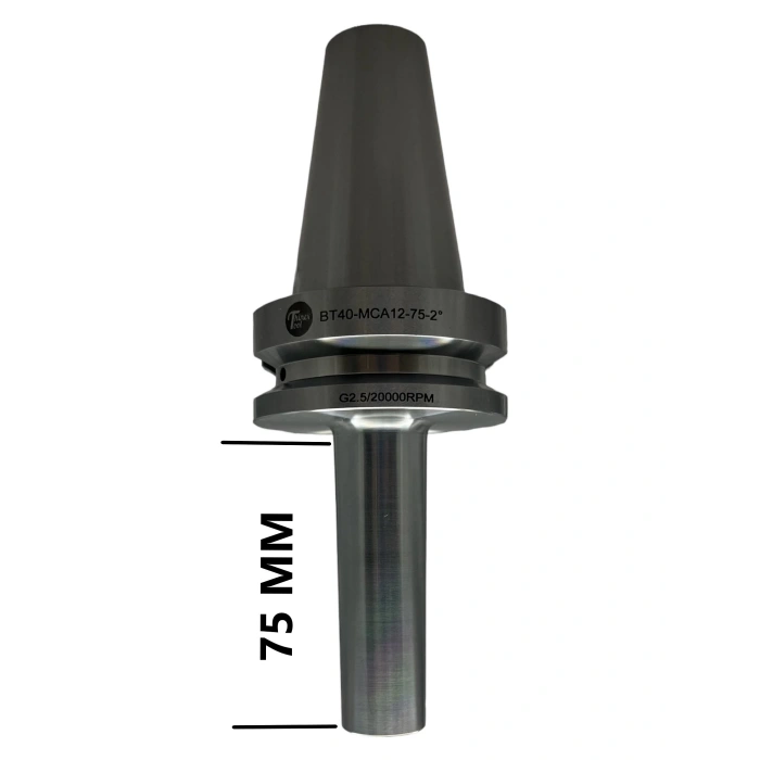 BT40 MCA12 - 75 BOY VİDALI TUTUCU M12X75 BOY VİDALI TUTUCU 20.000 devir balans alınmıştır