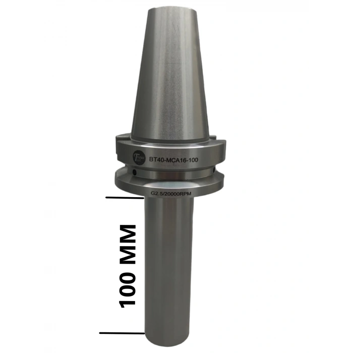 BT40 MCA16 - 100 BOY VİDALI TUTUCU M16X100 BOY VİDALI TUTUCU 20.000 devir balans alınmıştır