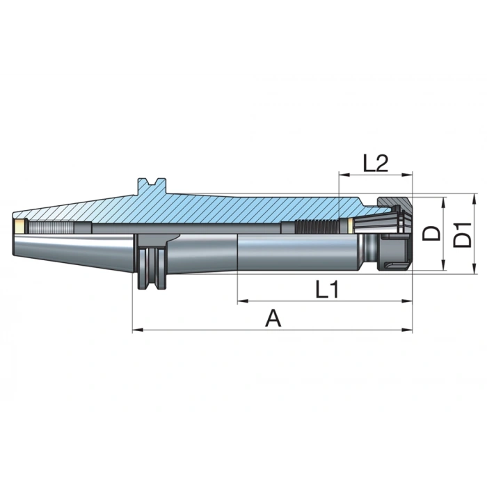 BT50 ER40 - 150 Pens Başlığı Er Tip Pens Tutucu Başlık 20.000 devir balans alınmıştır