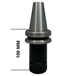 BT40 ER25 - 100 Pens Başlığı Er Tip Pens Tutucu Başlık 20.000 devir balans alınmıştır