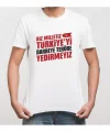 15 Temmuza Özel Tasarım YEDİRMEYİZ Baskılı T-shirt - Beyaz