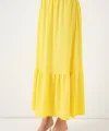 1886 Uzun Örme Etek - Sarı