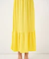 1886 Uzun Örme Etek - Sarı