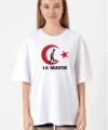 19 Mayıs 20/1 Baskılı T-shirt - Beyaz