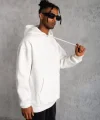3 İplik Kapşonlu Sweatshirt hoodie - Beyaz
