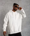 3 İplik Kapşonlu Sweatshirt hoodie - Beyaz