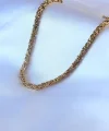 316L Çelik Gold Renk Kral Zincir Model Erkek Kolye