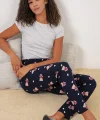 4323 Desenli Pijama Altı - L. Lacivert
