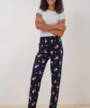 4323 Desenli Pijama Altı - L. Lacivert