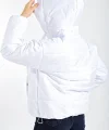 5117 Kapşonlu Şişme Mont  Beyaz