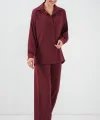5858 Örme İkili Takım - Bordo