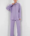 5858 Örme İkili Takım - Lila