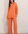 5858 Örme İkili Takım - Turuncu