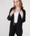 5862 Örme Kimono - Siyah