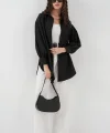 5946 Oversize Uzun Gömlek Tunik  Siyah