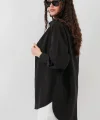 5946 Oversize Uzun Gömlek Tunik  Siyah