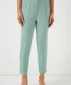 6650 Yüksek Bel Kumaş Pantolon - Mint