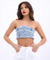 6817 KOT CROP-MAVİ