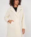 9148 Oversize Peluş Kaban  Ekru