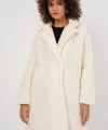 9148 Oversize Peluş Kaban  Ekru