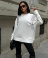 Angelina Metalize Sarkaçlı Sweatshirt 8048 -08