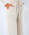 Arka Çift Cepli Pantolon  Naturel