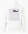 Arka Tam Fermuarlı Kapüşonlu SweatShirt - Beyaz