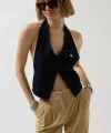 Asimetrik Denim Yelek
