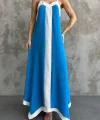 Askılı Maxi Boy Elbise