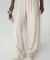 astikli Pantolon  Bej
