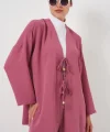 Ayrobin Kimono Pantolon İkili Takım 6739 - Gül Kurusu