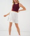 Ayrobin Mini Etek 8054 - Beyaz