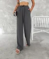 Ayrobin Oversize Kadın Pantalon - Füme
