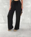 Ayrobin Oversize Kadın Pantalon - Siyah