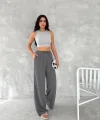 Ayrobin Oversize Pantalon - Füme