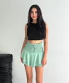 Ayrobin Şortlu Etek - Su Yeşili