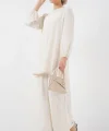 Ayrobin Tunik Pantolon Alt Üst Takım 6712 - Ekru