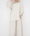 Ayrobin Tunik Pantolon Alt Üst Takım 6712 - Ekru