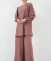 Ayrobin Tunik Pantolon Alt Üst Takım 6712 - Gül Kurusu