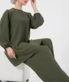 Ayrobin Tunik Pantolon Alt Üst Takım 6712 - Haki
