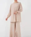 Ayrobin Tunik Pantolon Alt Üst Takım 6712 - Krem