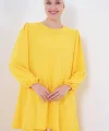 Ayrobin Tunik Pantolon Alt Üst Takım 6712 - Sarı