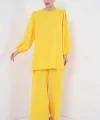Ayrobin Tunik Pantolon Alt Üst Takım 6712 - Sarı