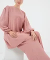 Ayrobin Tunik Pantolon Alt Üst Takım 6712 - Somon