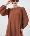 Ayrobin Tunik Pantolon Alt Üst Takım 6712 - Sütlü Kahve