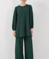 Ayrobin Tunik Pantolon Alt Üst Takım 6712 - Zümrüt Yeşili