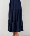 Ayrobin Uzun Etek 8048 - Lacivert