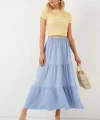 Ayrobin Uzun Etek 8048 - Mavi